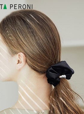 丹麦Evita Peroni/依慧达大肠发圈女士头绳扎头发皮筋仿珍珠发饰