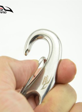 316不锈钢黑色70MM潜水单头扣蛋形扣水肺背飞装备用品SSA-DX70B