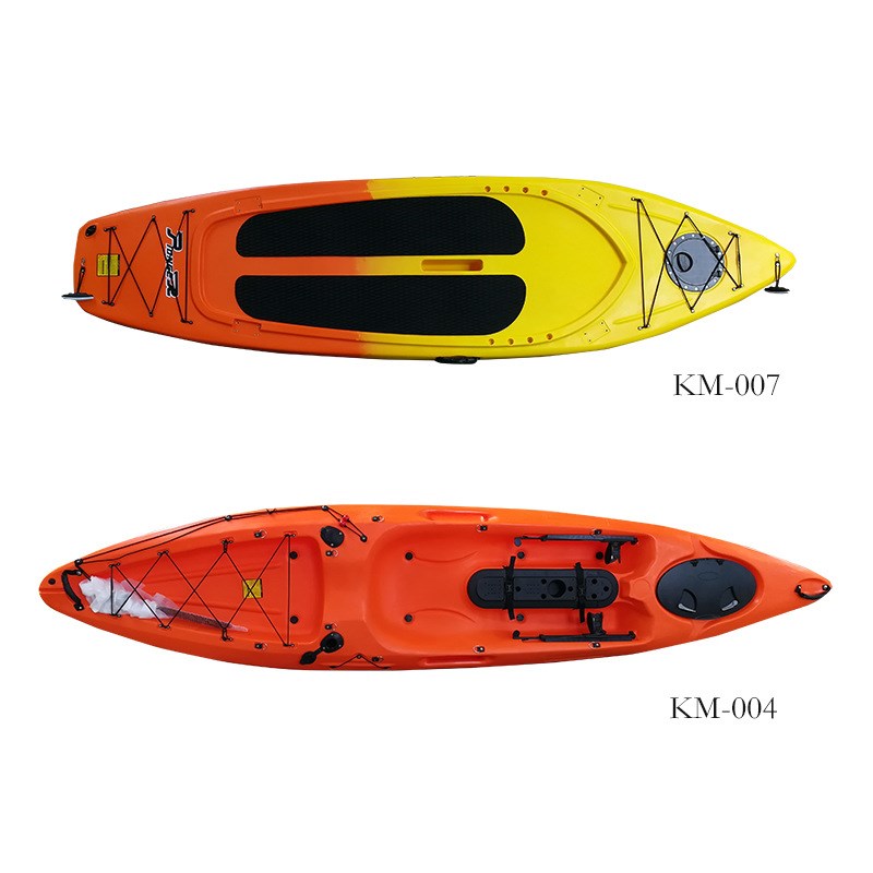户外塑料钓鱼皮划艇 滚塑单人冲锋艇海洋钓鱼船独木舟