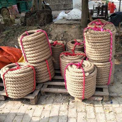 力拔山拔河比赛专用绳趣味拔河绳成人儿童拔河绳子粗麻绳幼儿园