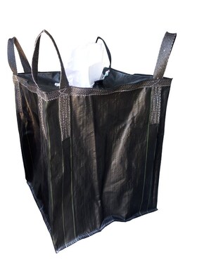 黑色敞口吨袋 90*90*110cm方形建材化工垃圾油污编织吨包袋集装袋