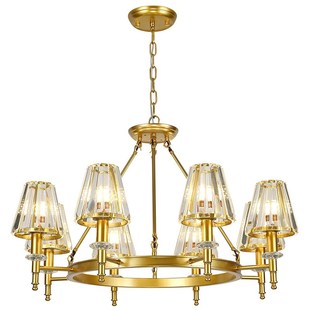 现代简约吊灯轻奢客厅水晶灯美式 水晶灯饰 创意铁艺灯餐厅卧室风格