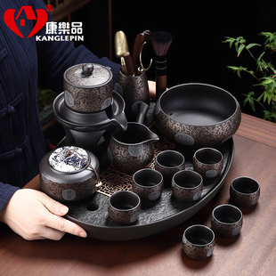 茶具用品待客黑紫砂自动茶u具懒人家用茶盘客厅办公泡茶器茶壶整