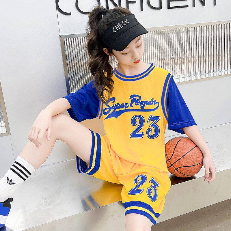 潮流男装篮球童装运动服套装儿童时尚洋气男女比赛训练服女孩新品