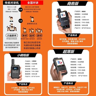 全国对讲讲机5000公里摩托5G公网户外车队插卡手持小型机讲器一对
