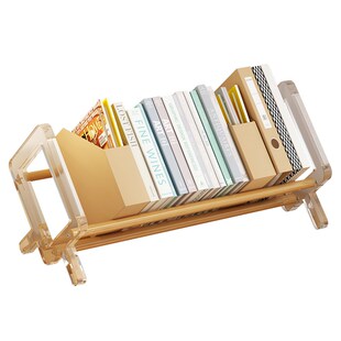 桌面书柜儿童小型书架子简易收纳窗台置物台面飘窗床头书桌上立架