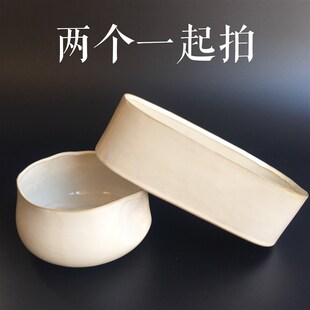 大白釉长条花盆无孔陶瓷简约瓷盆肉肉多肉植物水仙花生石花包邮