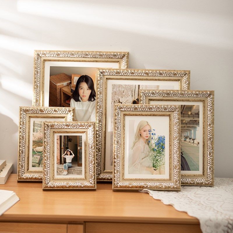 创意美式复古相框空框摆台6寸7寸8寸10寸挂墙洗照片做成画框定制,家居饰品,相框/画框,淘宝优惠券,粉丝福利购,淘宝优惠卷
