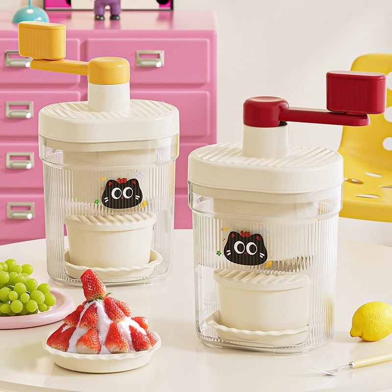 手动刨冰机家用小型绵绵冰机器冰沙机碎冰机手摇沙冰机雹冰机摆摊