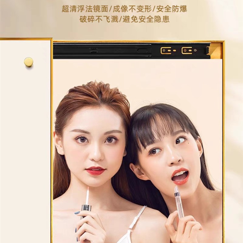 隐形穿衣镜壁画家用全身试衣镜可关闭遮挡全身镜隐藏玄关镜子挂墙