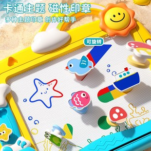 擦写字板1岁宝宝2涂鸦画画玩具培养 儿童画板家用婴幼儿磁性