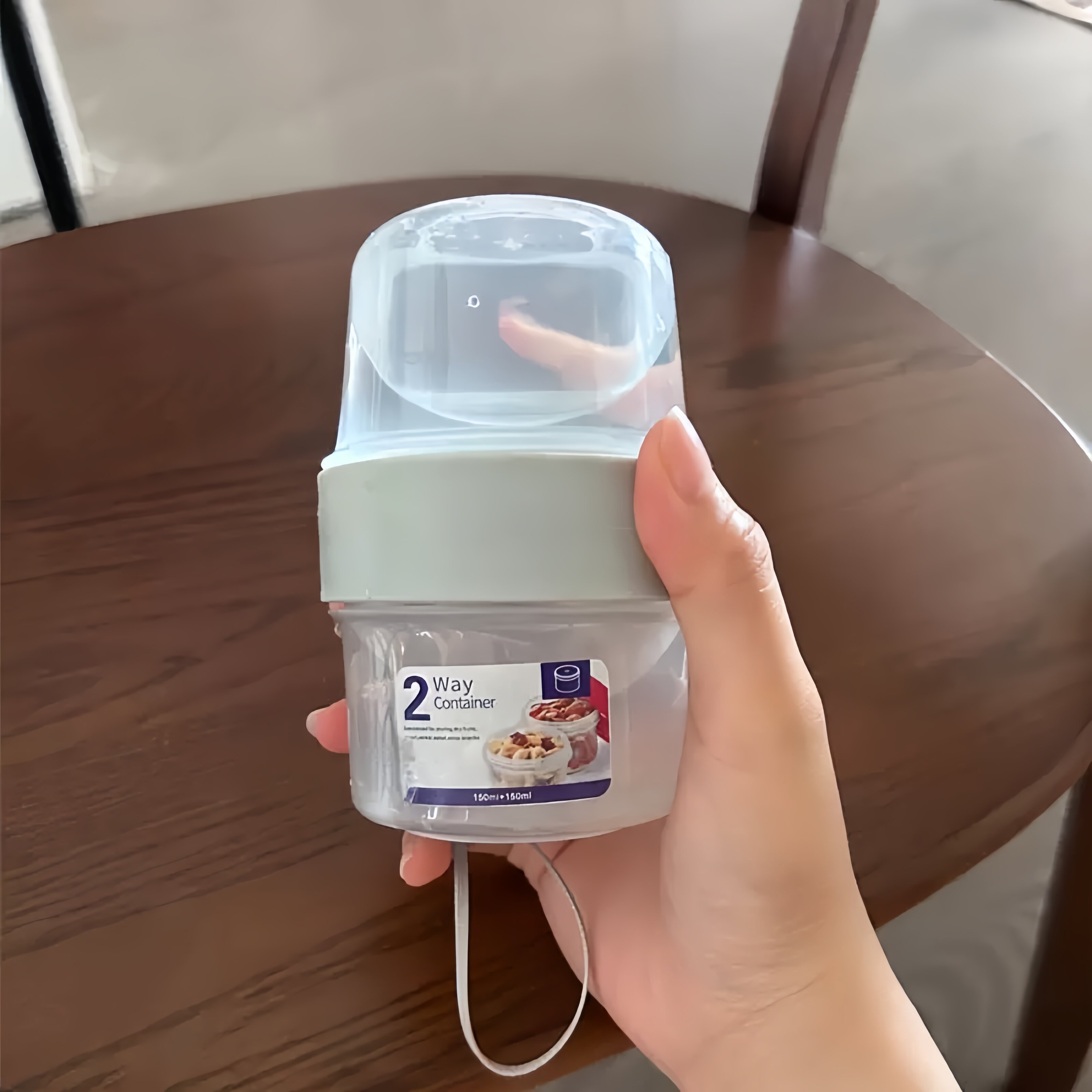 狗狗外出水杯可携式双层零食水分格收纳瓶迷你猫咪户外饮食饮水器