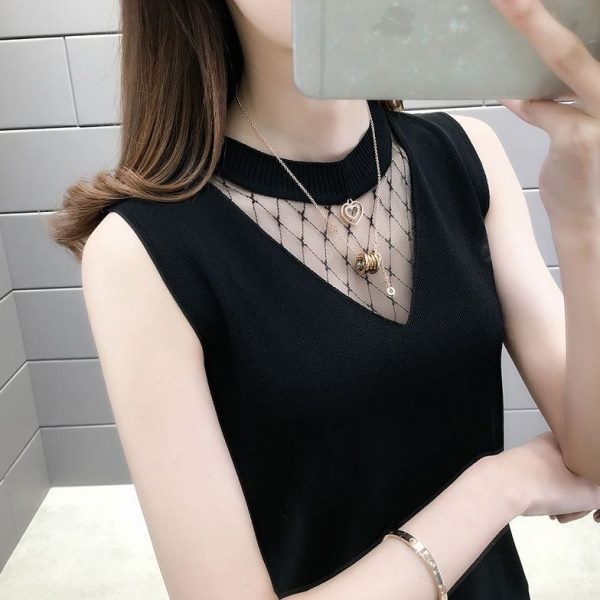 打底衫冰丝吊带女西装2023春夏感薄款上衣高级新款女装内搭背心季