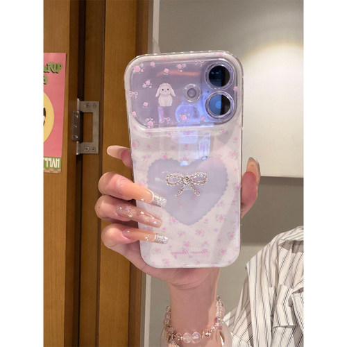 立体爱心蝴蝶结iPhone防摔手机壳