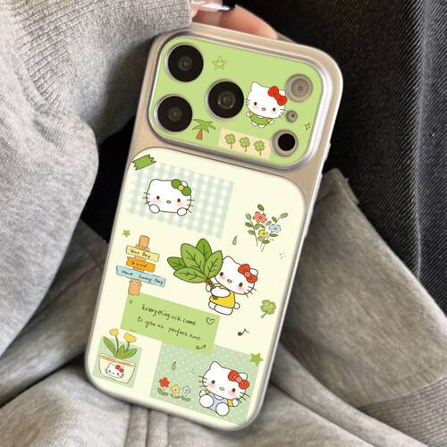 可爱KT猫小羊皮防摔iPhone壳