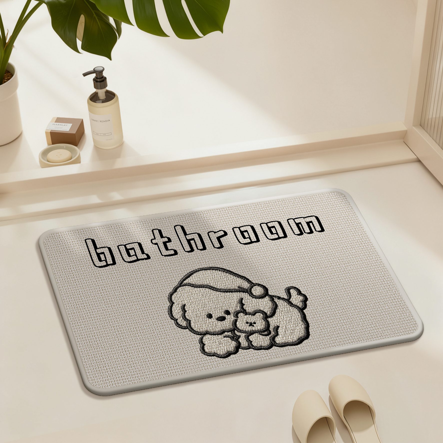 2025新款卡通风浴室地垫