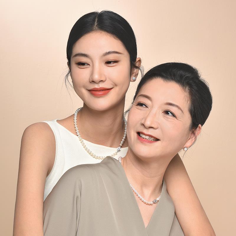 RUANS/阮仕S9亲25银水珍珠项链挚淡牡丹珍爱珠颈链母节礼物送NET6