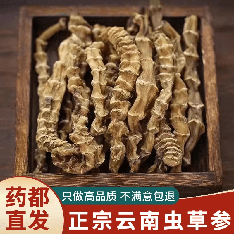 助农补贴】买半斤送半斤】云南深山虫草参干货正宗地参煲汤泡酒料