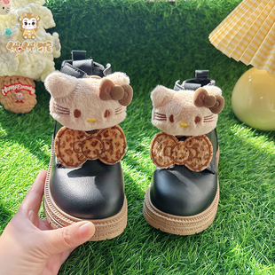 女童公主马丁靴2025新款宝宝儿童靴子女款短靴英伦风女生冬季鞋子