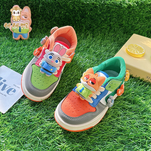 儿童高颜值双色鸳鸯鞋 男童女童新款鞋子男款女款板鞋ins经典休闲