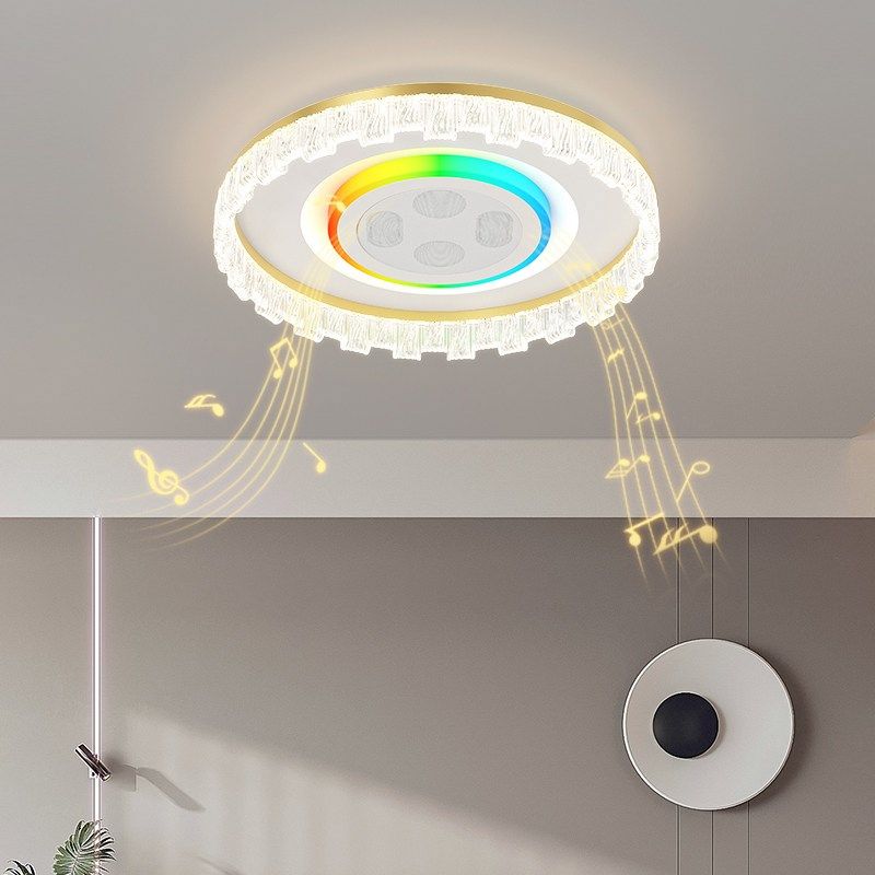 餐厅灯风扇一体隐形音响麦克风K歌蓝牙音乐吊扇灯卧室儿童房间灯,家装灯饰光源,风扇灯,淘宝优惠券,粉丝福利购,淘宝优惠卷