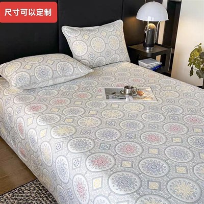 定制六层全棉纱布床盖a类母婴级榻榻米新床单四季多尺寸双面布料