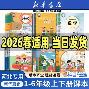 【新华书店】正版适用河北小学一二三四五六年级上册下册语文数学英语课本教材教科书人教版语文冀教版数学英语三起点123456语数英