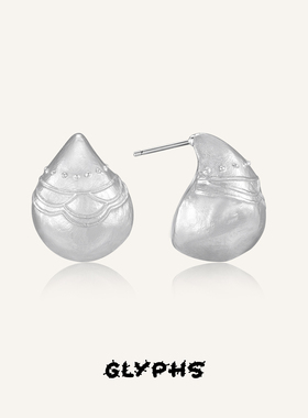 GLYPHS/符界原创设计雪山耳环高级感时尚耳饰