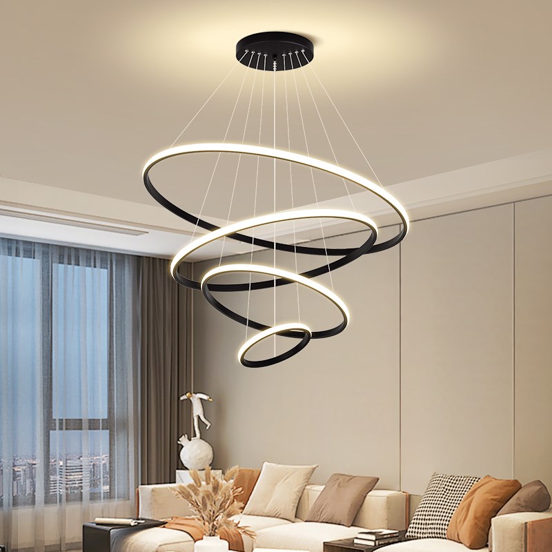 客厅吊灯饭厅饭厅艺术创意餐桌吧台楼梯现代简约卧室LED吸顶灯具