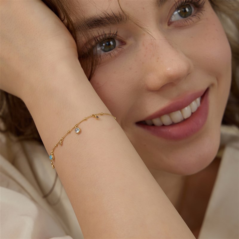 【新款】ARSIS银饰秘密花园仲夏蓝调吊坠手链高级手绳精致百搭女