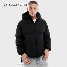 LUKER CMSS秋冬款上衣情侣款百搭棉服外套连帽防微水锁温保暖棉衣