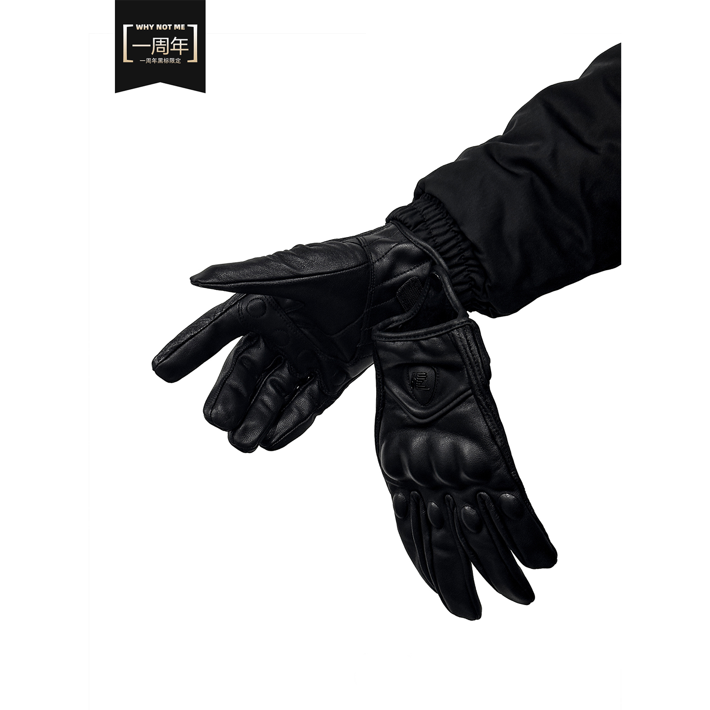 【战术手套】 真皮骑行机车保暖羊皮越野保护壳手套男女款