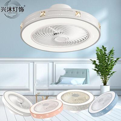110V新款风扇灯台湾吸顶灯简约电风扇吊扇灯静音卧室餐厅灯小家电