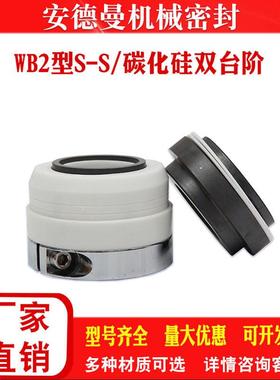 化工泵机械密封WB2/152-35/40/45/50/四氟碳化硅双单台阶机封腐蚀