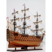 一帆风顺摆件帆船模型胜利号木质彷真船模型客厅办公室装 饰工艺船