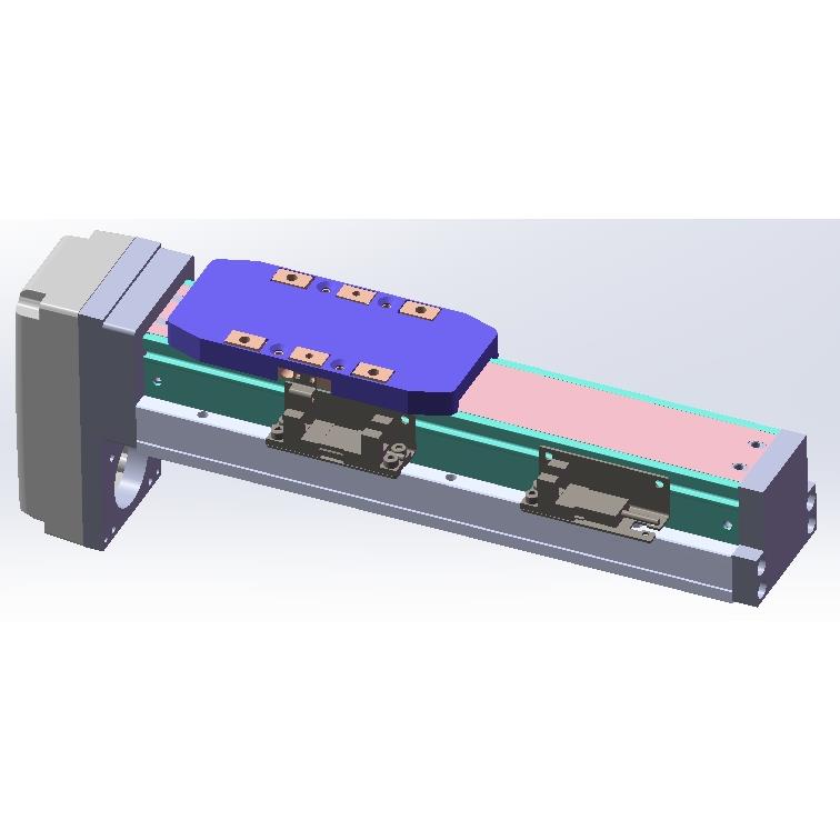 GTH8内嵌式线性toyo同款全封闭滚珠丝杆电动精密防尘钢带滑台模组