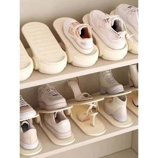 架收纳神器省空间可调节分层一体家用 托鞋 日本チュシンミ 双层鞋