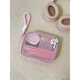 旅行化妆包女外出便携式护照卡包证件耳机卫生巾收纳包小型包