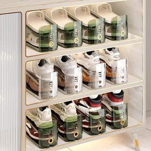 托折叠鞋 日本チュシンミ鞋 柜收纳双层鞋 盒鞋 架 子收纳神器透明鞋