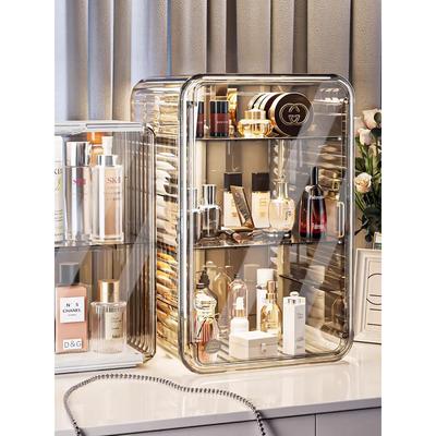 チュシンミ-化妆品收纳盒轻奢防尘化妆台护肤品大容量置物架