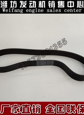 潍柴WD10柴油发动机WP10张紧轮皮带铲车612600090682多楔带8PK950