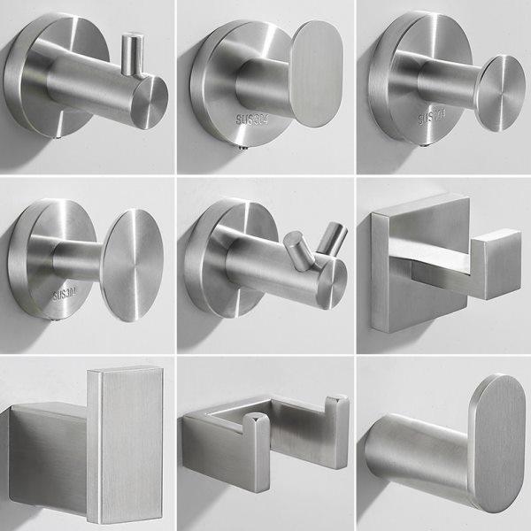 不锈钢挂钩单个浴室挂衣钩毛巾酒店壁挂卫生间墙壁免打孔门后粘钩,家装主材,挂钩/挂衣钩,淘宝优惠券,粉丝福利购,淘宝优惠卷