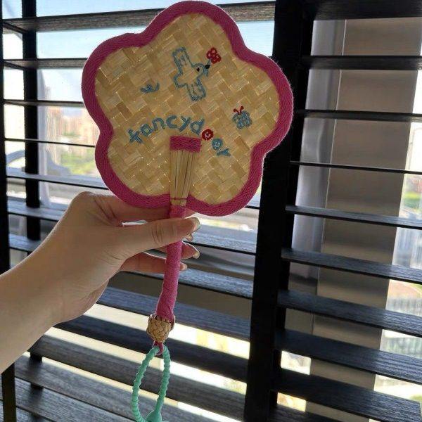 多巴胺少女蒲扇手工制作随身便携小扇子夏迷你小扇子编织刺绣可爱,居家日用,扇子,淘宝优惠券,粉丝福利购,淘宝优惠卷