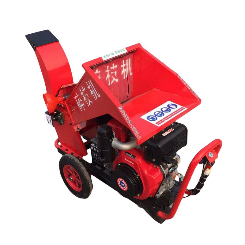 汽油卧式树枝粉碎机o 果园卧式树木碎木机 多功W能树枝破碎机