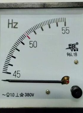 广东德庆电表厂DB德表 交流频率表96L1B-45-55HZ 100V 220V 380V