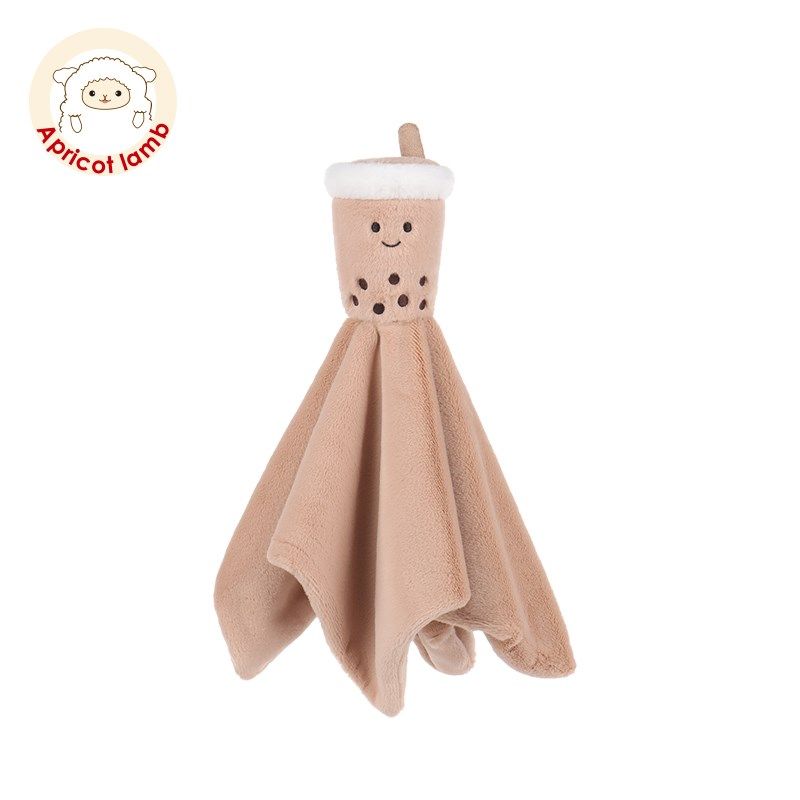 瑞可羊丝绒珍珠奶茶安抚巾婴儿可入口宝宝睡眠安抚玩偶毛绒玩具,玩具/童车/益智/积木/模型,手偶/安抚玩偶,淘宝优惠券,粉丝福利购,淘宝优惠卷