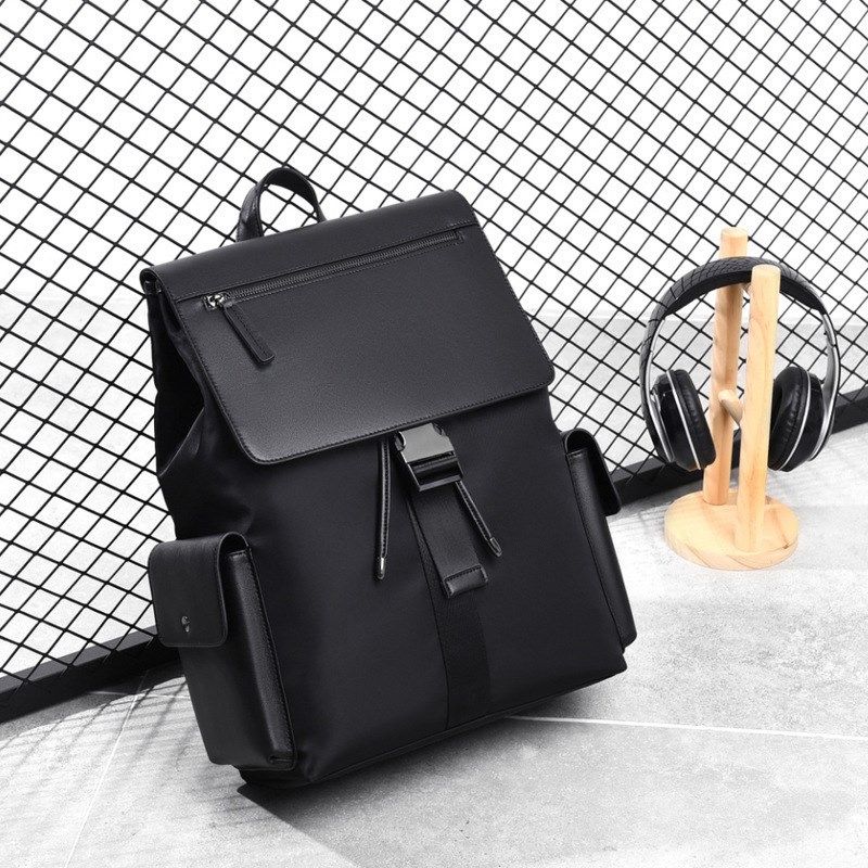 新款双肩包男时尚百搭简约大学生电脑背包15.6寸大容量商务旅行包