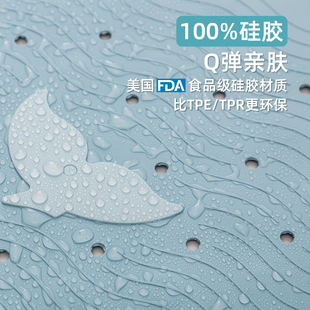 硅胶浴室防滑垫儿童孕妇淋浴脚垫卫生间家用地垫宝宝浴盆洗澡垫子