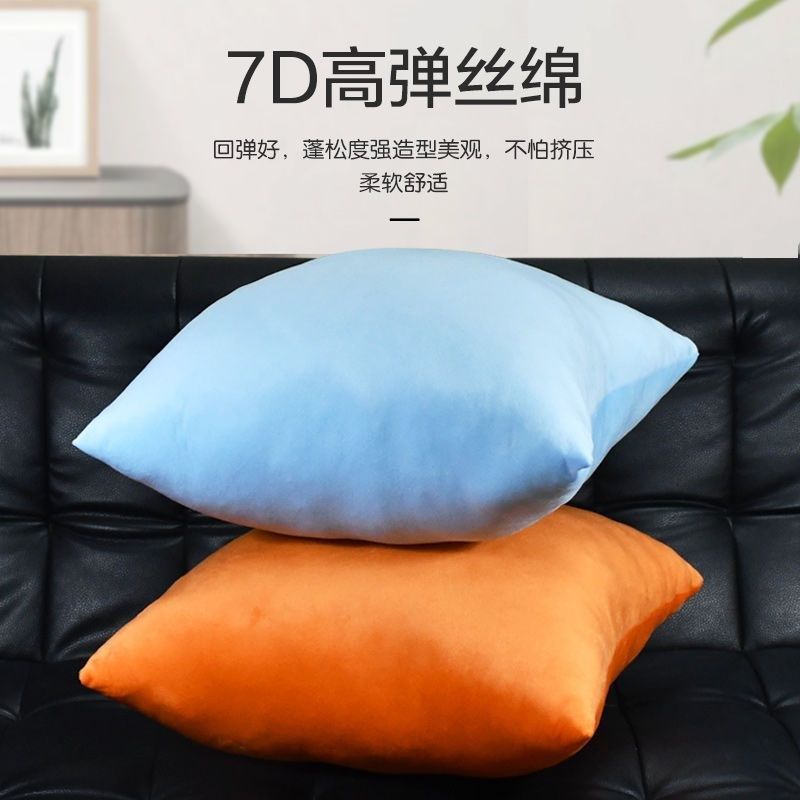 抱枕靠垫套不含芯套罩长方形毛绒纯色抱枕40x60沙发靠背套双面绒