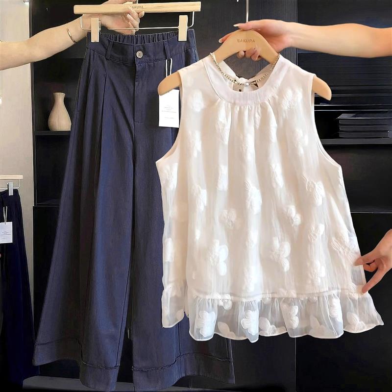 新中式国风提花无袖背心衬